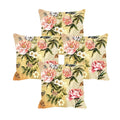 Adorable Floral Cushion Covers 16x16 inches, Set of 4