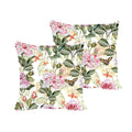 Floral Cushion Covers Set of 2 - Cute Flowers Print, 24x24 inches
