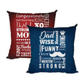 Honest Hardworking Mom Dad Cushion Cover Set of 2 - 16x16
