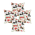 Cushion Covers Set of 4 Dazzling Horse Floral Print 16x16 inches