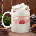 Christmas Coffee Mug with Coaster - Santa Claus Design