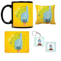 No 1 Father Hamper - Personalised Mug, Coaster, Cushion, Mousepad & Keychain