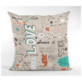 You are My Life Doodle Couple Gift Cushion Cover