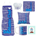MasterChef Dad Combo Set of 6 - Apron, Chef Hat, Cushion, Mug, Coaster &