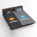 Sugar & Spice Couple Double Bedsheet with 2 Pillow Covers