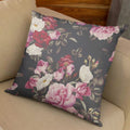 Cushion Cover Gorgeous Flowers Print, Sofa Throw Pillow Cover