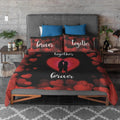 Together Forever Couple Bedsheet with 2 Pillow Covers