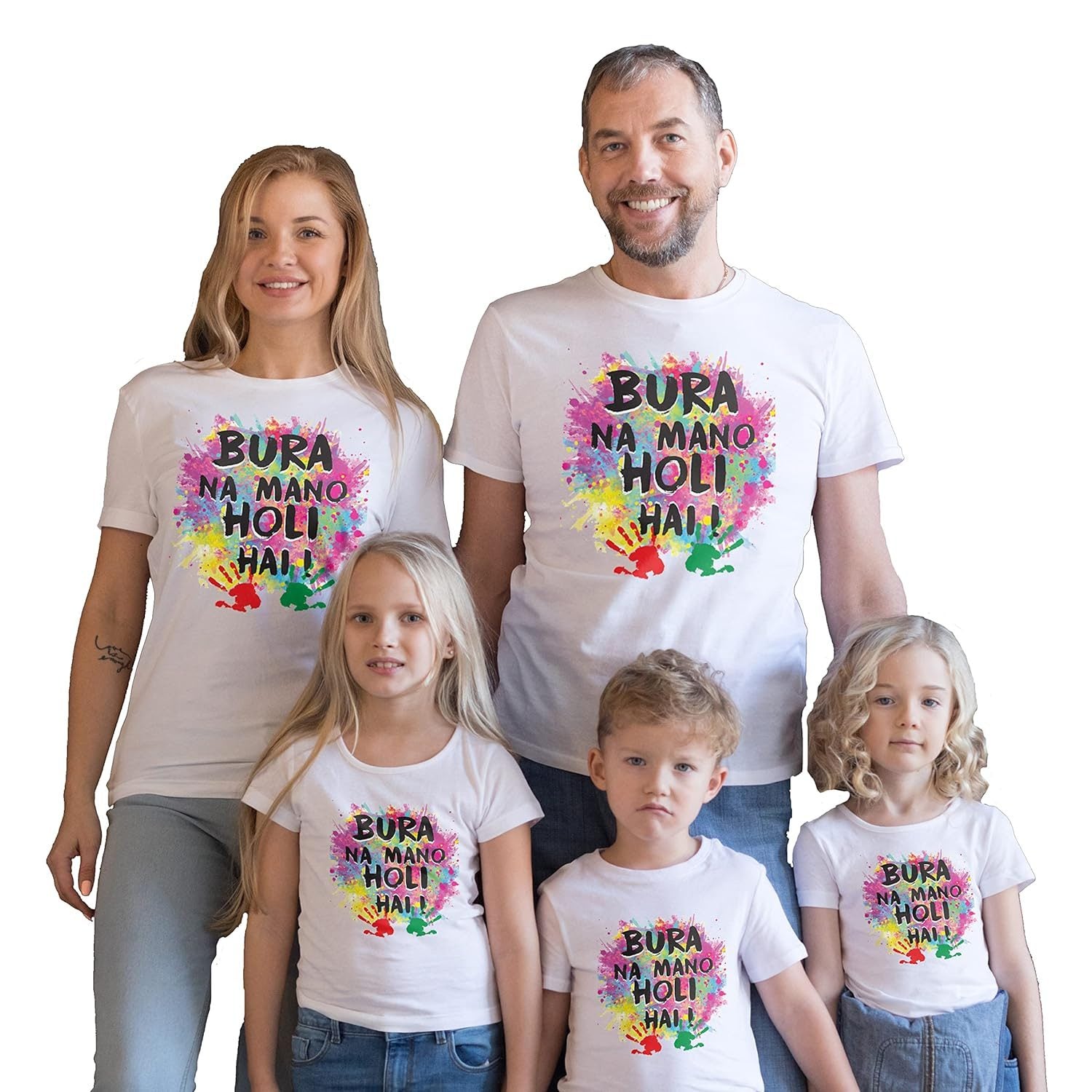 bura na mano holi hei family tshirt