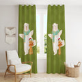 Cute Bear Design Christmas Curtains for Holiday Windows