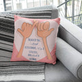 Pinky Promise Friends Cushion Cover 20x20 - Friendship Day Gift