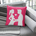 Canvas Cotton Cushion Cover 180TC - 12x12 inch, Pink
