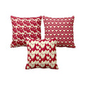 Affectionate Hearts Cushion Cover Set of 3 - 20x20 Inches