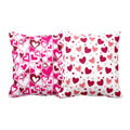 Cute Love Hearts Cushion Cover Set of 2 - 16x16 Inches