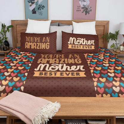 You Are An Awesome Mother Brown Bedsheet