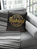 My Best Husband Cushion with Filler - Birthday Gift, 12x12 inches