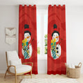Christmas Curtains - Snowman with Gifts Design