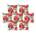 Shapely Floral Cushion Covers 16x16 inches, Set of 7
