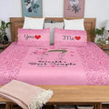 Couple Bedsheet with Pillow Covers - You & Me World's Best Couple