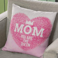 Cushion Cover - Mom Is Our Super Hero Heart Print