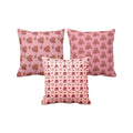 Teddy Bear Ring Propose Hearts Cushion Covers - Valentine Set of 3