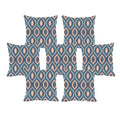 Leaf Tree Floral Cushion Cover Set of 7 - 24x24 Multicolor Decor