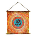 Beautiful Om Canvas Scroll Poster Wall Painting - 12x12 Inch