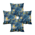 Graceful Abstract Cushion Cover Set of 4, 24x24 Inch