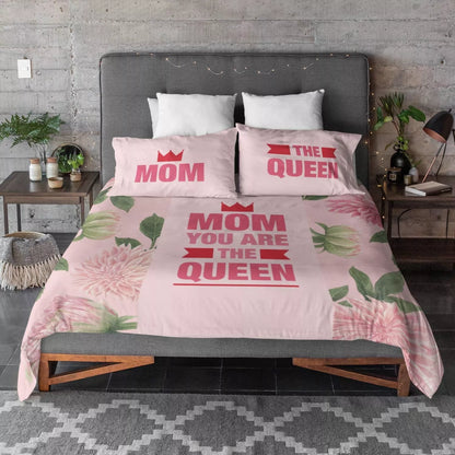 Mom Queen Floral Bedsheet