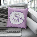 Cotton 180 TC Cushion Cover, Lavender 12x12 inches