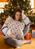 Christmas Pattern Cushion Cover for Festive Decor, 20x20 Inches