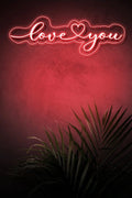 Love You Red Romantic Neon Light Sign