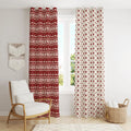 Snow & Xmas Tree Pattern Christmas Curtains for Home