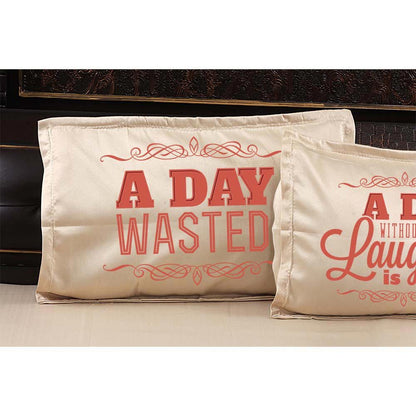 A-Day-Without-Laughter-Is-A-Day-Wasted-Quote-Bedsheet-Beige_Pillow-2