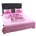 A Day Without Laughter Is Wasted Motivational Bedsheet