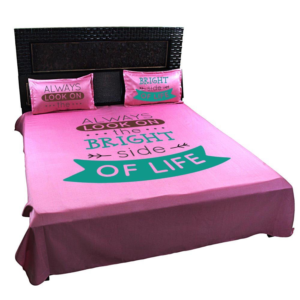 Always-Look-On-The-Bright-Side-Of-Life-Quote-Bedsheet-Pink