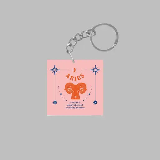 Aries sign Keychain