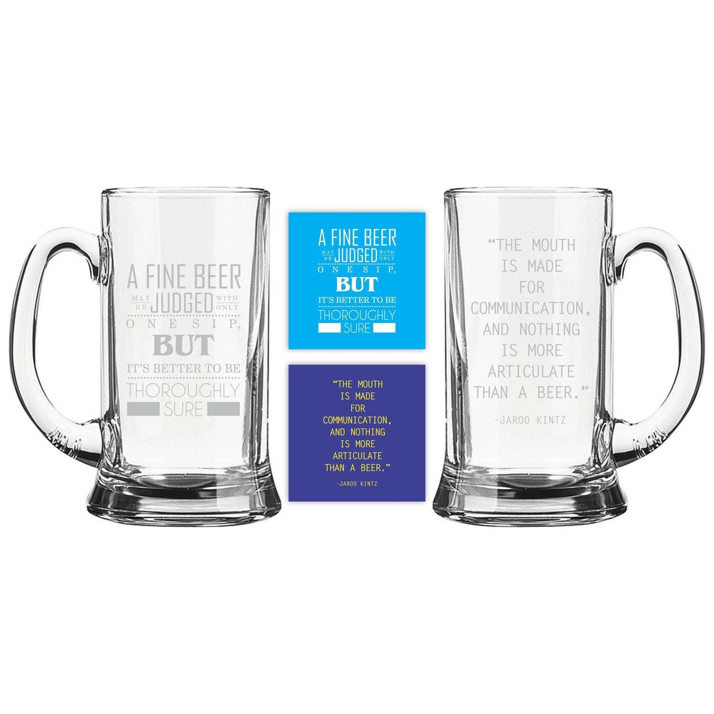 Engraved Articulate Beer Mug