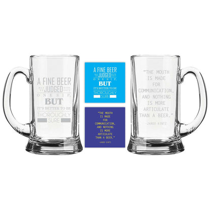 Engraved Articulate Beer Mug