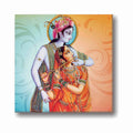 Artsy Radha Krishna Devotional Canvas Frame for Home