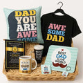 Awesome Dad Personalised Gift Hamper, Set Of 9
