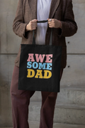 Awesome Dad Tote Bag - Reusable Cotton Gift for Father