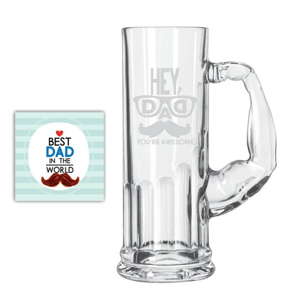 You are Awesome Dad Beer Mug 1