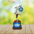 Most Awesome Mom Trophy - Metallic Mother's Day Award