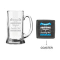 Personalised Engraved Beer Mug Gift for Husband