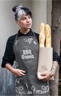 BBQ Queen Apron for Wife, Personalised Kitchen Gift