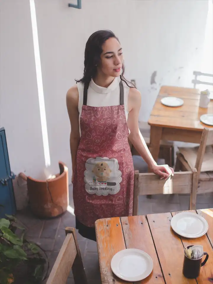 Baby Loading Mom Apron