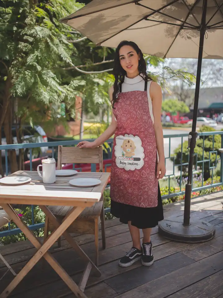 Baby Loading Mom Apron