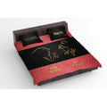 Beauty and Beast Couple Bedsheet with Pillow Covers