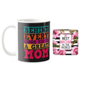 Love You Mom Personalised Coffee Mug with Coaster