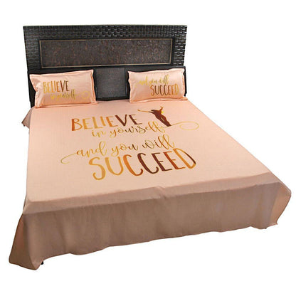 Believe-In-Yourself-And-You-Will-Succeed-Quote-Bedsheet-Peach